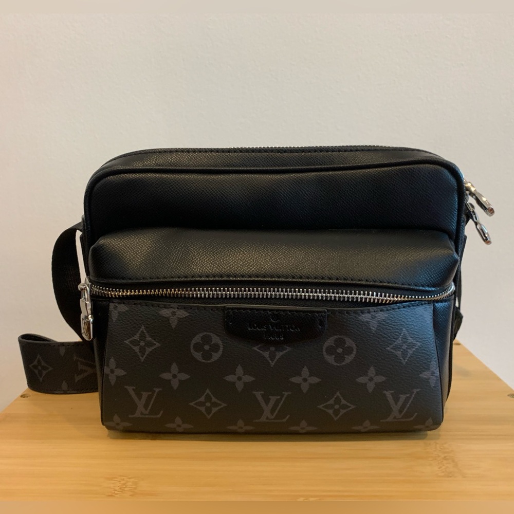 Louis Vuitton black and grey Outdoor Messenger bag